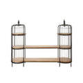 Mantis Long Black Finish Birdcage Shelf Unit