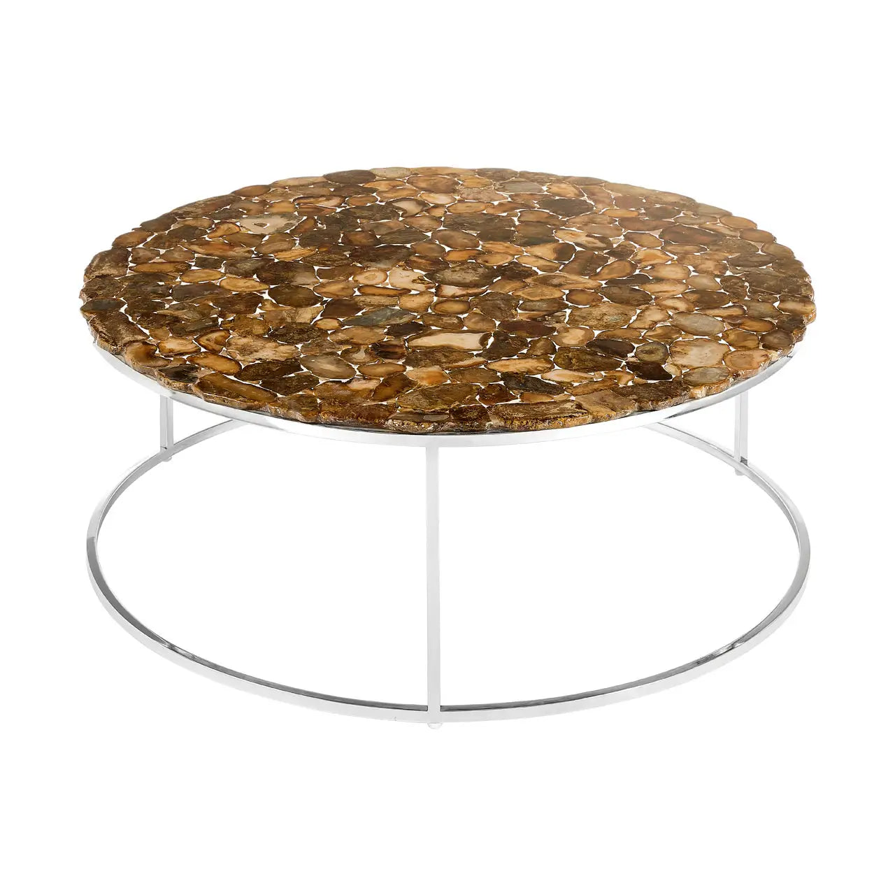 Relic Agate Top Round Coffee Table