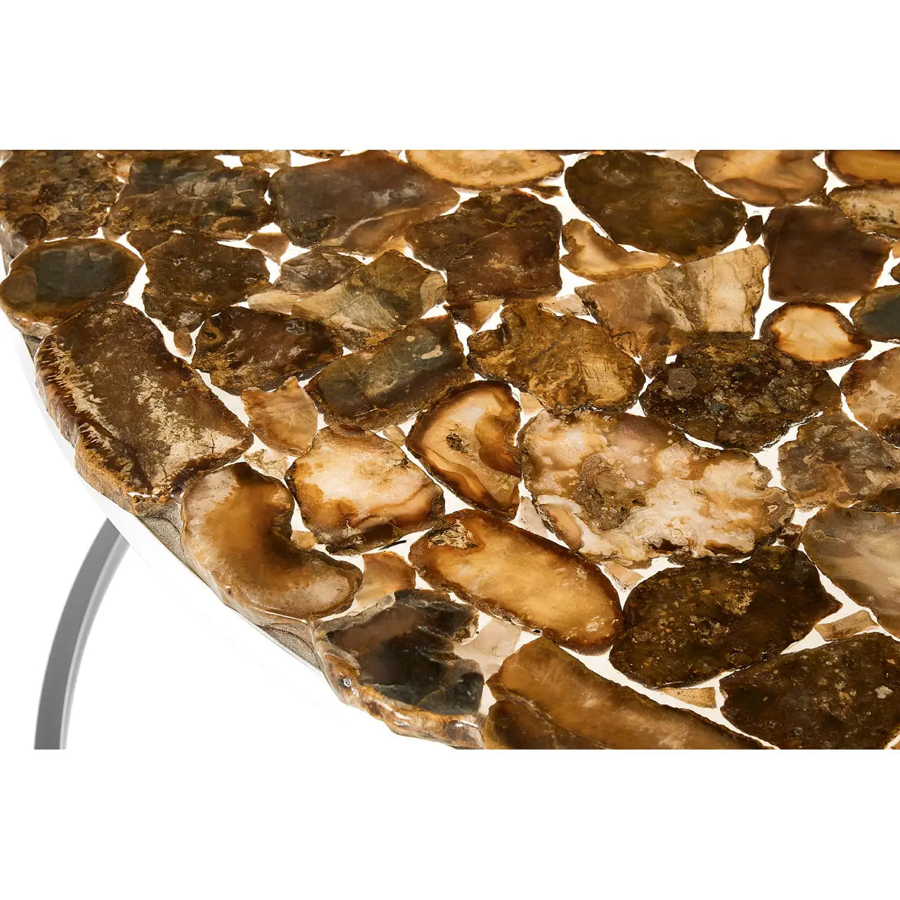 Relic Agate Top Round Coffee Table