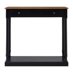 Loire 1 Drawer Black Console Table