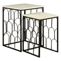Templar Set Of 2 Marble Tops Side Tables