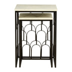 Templar Set Of 2 Marble Tops Side Tables