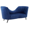 Malena Midnight Velvet Chaise