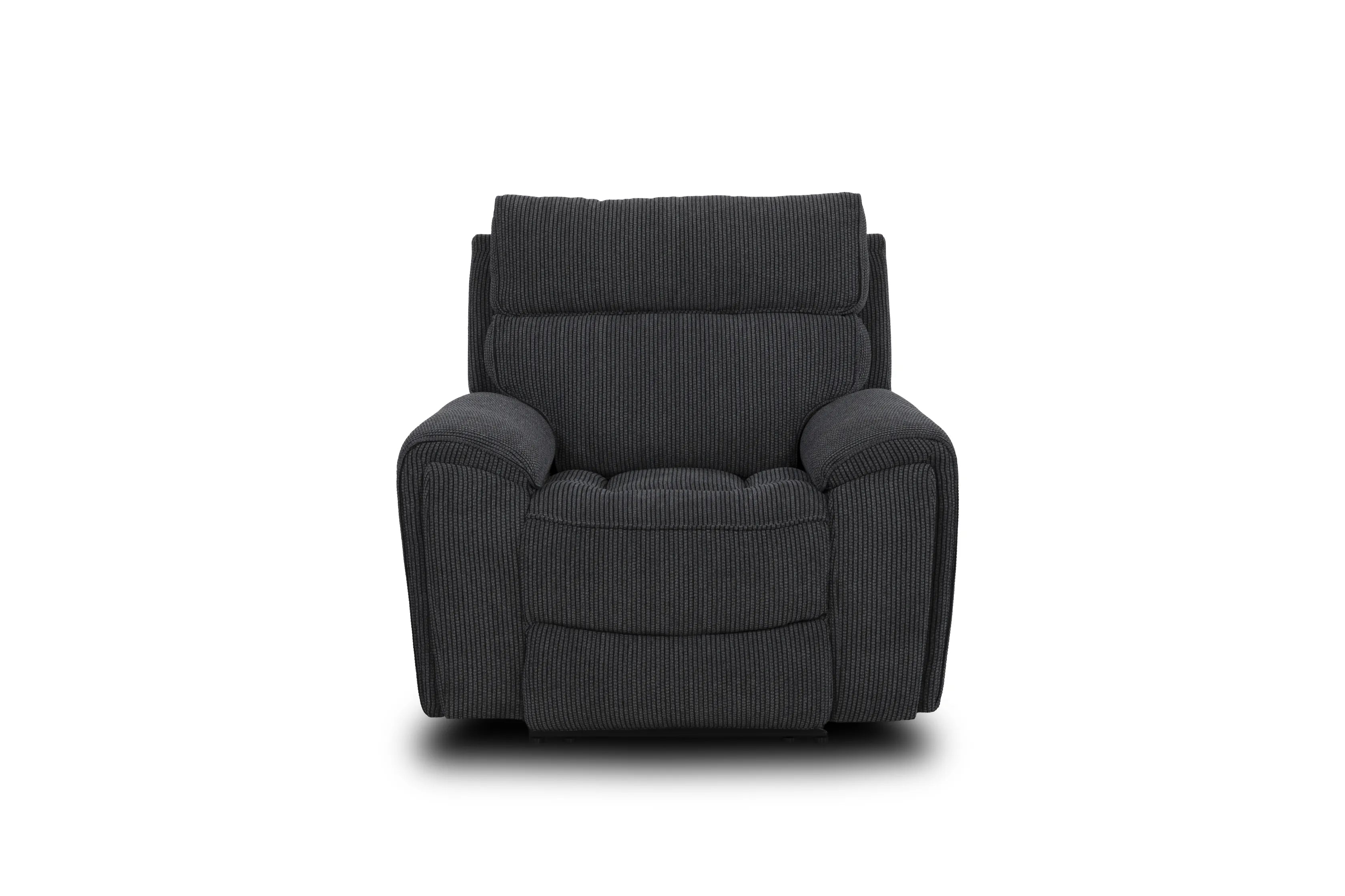 Atlanta Black Lay-Z-Boy Style Fabric Power Recliner Armchair