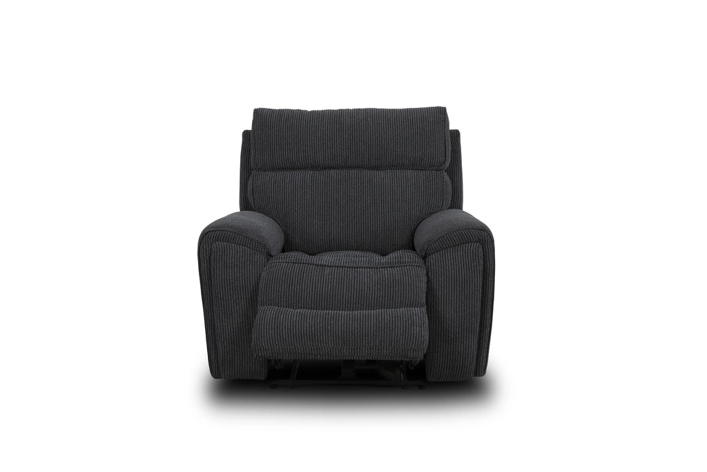 Atlanta Black Lay-Z-Boy Style Fabric Power Recliner Armchair