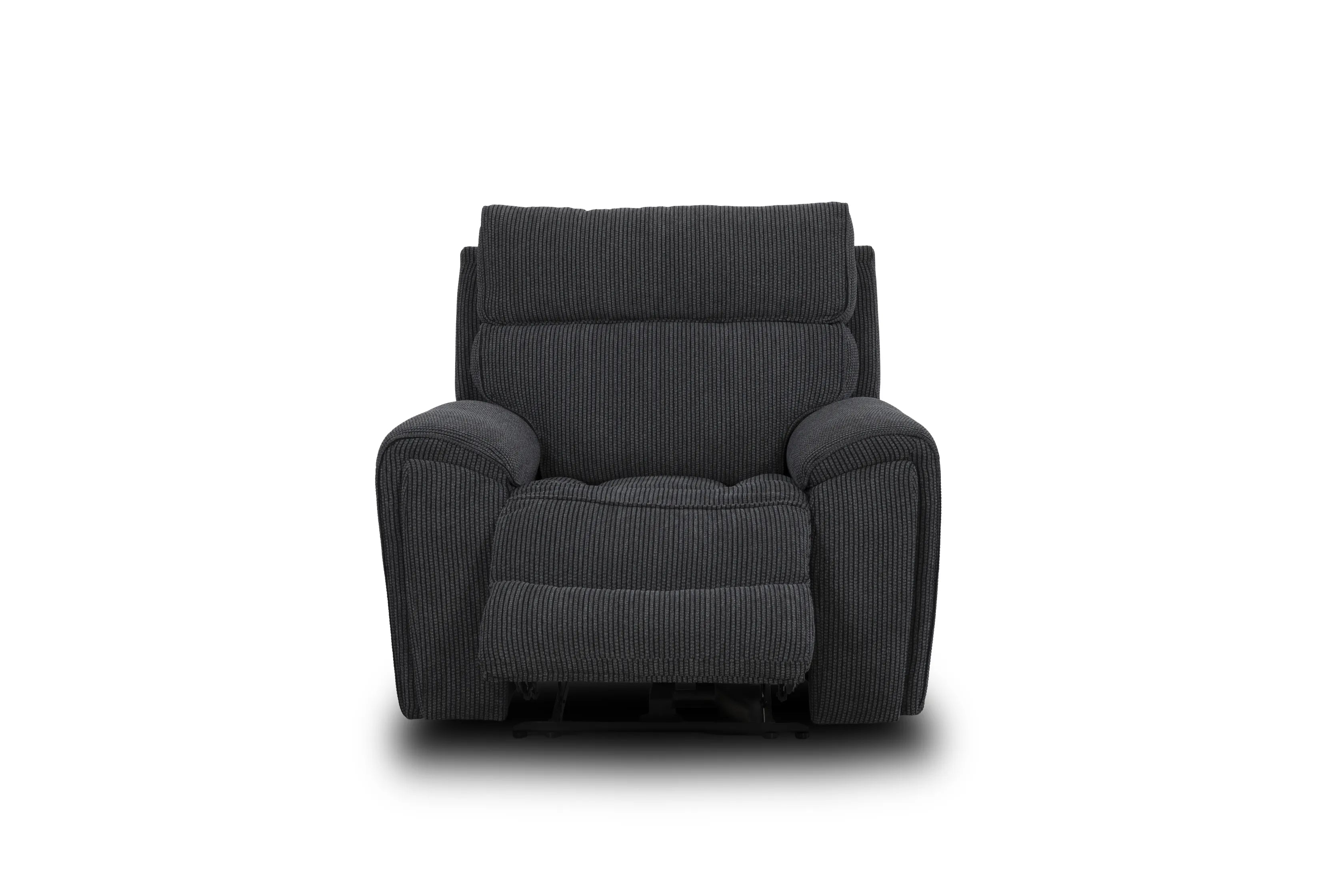 Atlanta Black Lay-Z-Boy Style Fabric Power Recliner Armchair