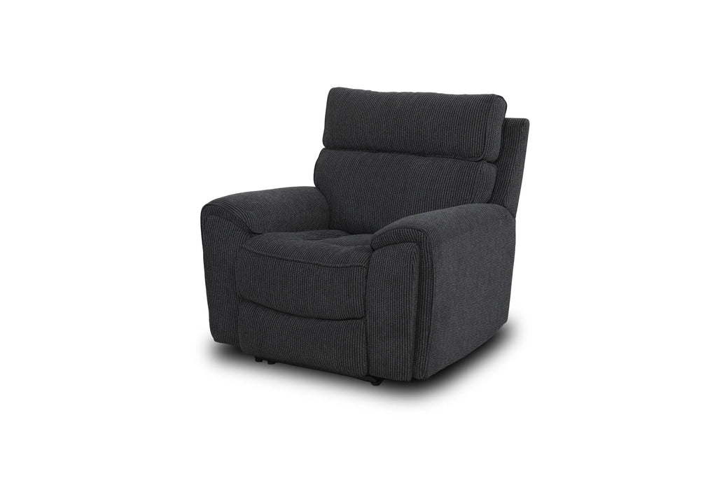 Atlanta Black Lay-Z-Boy Style Fabric Power Recliner Armchair
