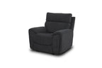 Atlanta Black Lay-Z-Boy Style Fabric Power Recliner Armchair