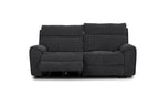 Atlanta Black Lay-Z-Boy Style Fabric Power Recliner 2 Seater Sofa