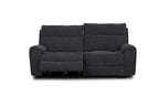 Atlanta Black Lay-Z-Boy Style Fabric Power Recliner 3 Seater Sofa