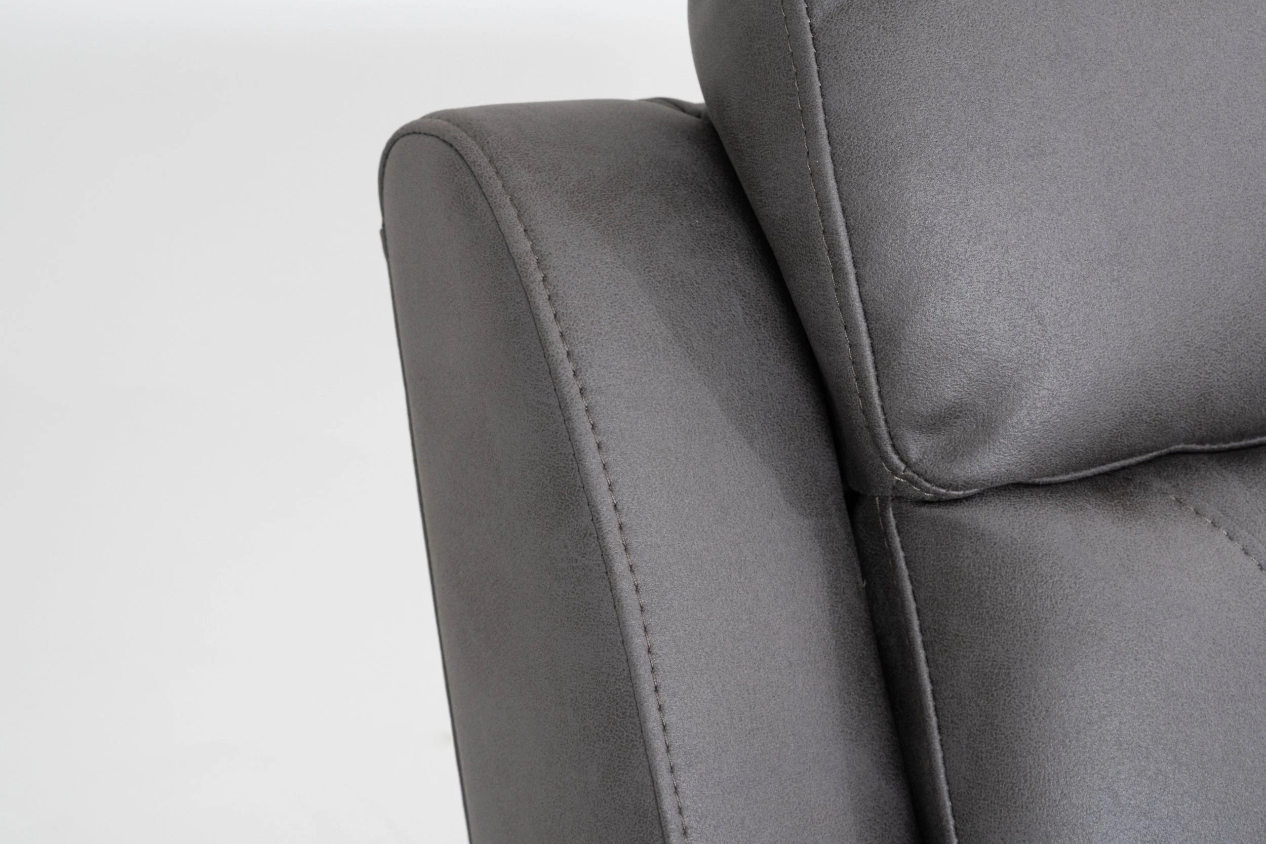Jackson Grey Lay-Z-Boy Style Fabric Power Recliner Corner Sofa