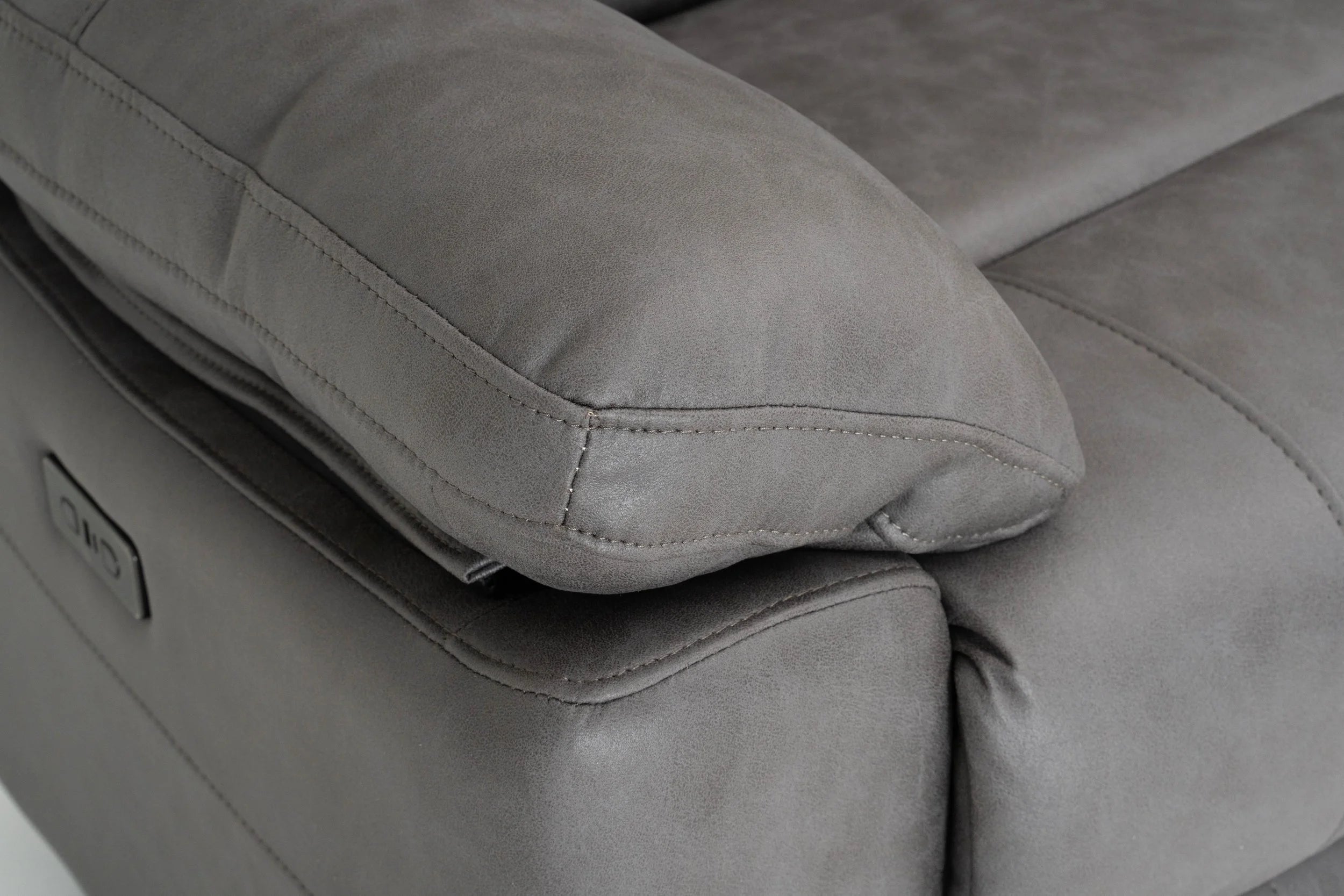 Jackson Grey Lay-Z-Boy Style Fabric Power Recliner Armchair