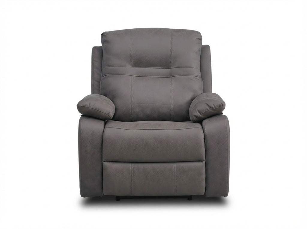 Jackson Grey Lay-Z-Boy Style Fabric Power Recliner Armchair