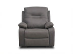 Jackson Grey Lay-Z-Boy Style Fabric Power Recliner Armchair