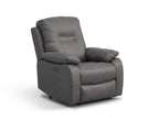 Jackson Grey Lay-Z-Boy Style Fabric Power Recliner Armchair