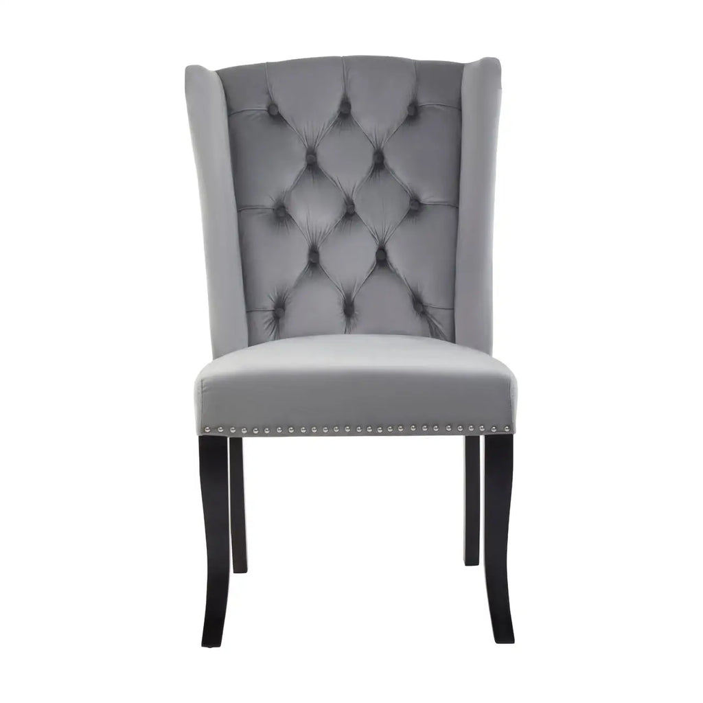 Kensington Townhouse Grey Velvet Dining Chair