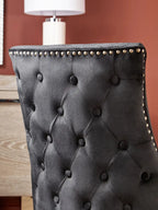 Kensington Townhouse Black Velvet Dining Chair
