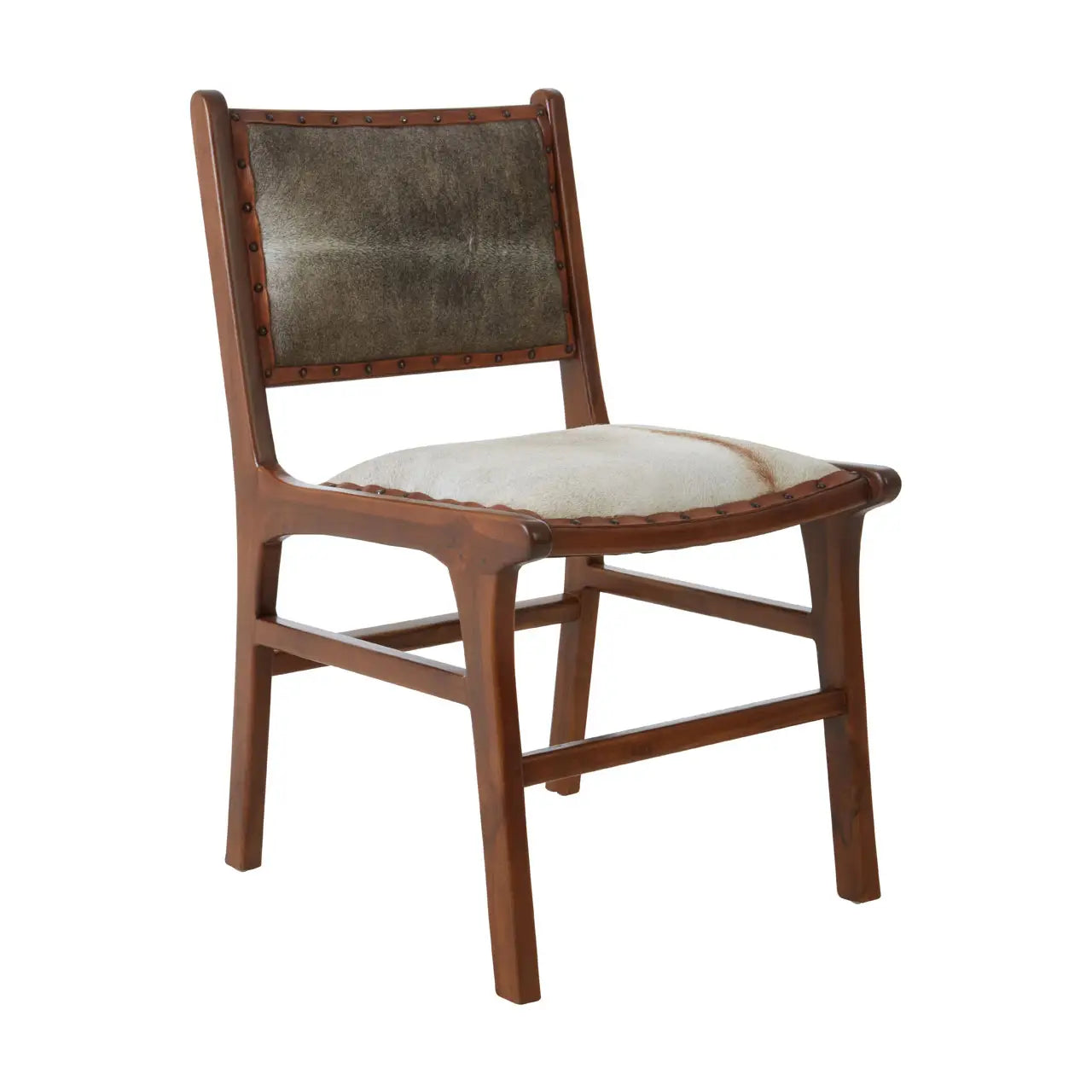Kendari Dining Chair With Natural Cow Leather