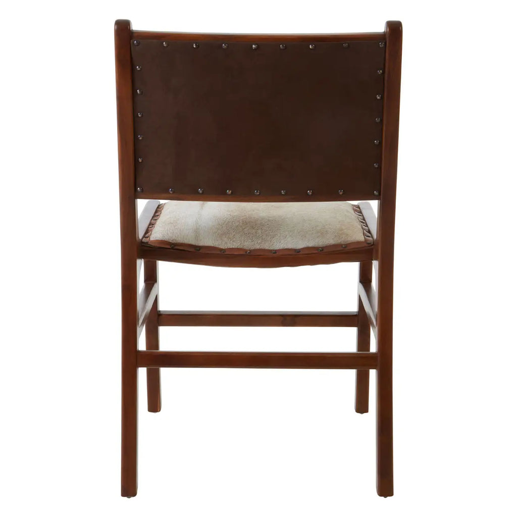 Kendari Dining Chair With Natural Cow Leather