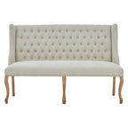 Harrison 2 Seat Natural Linen Bench