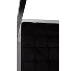 Piermount Black Velvet Bed