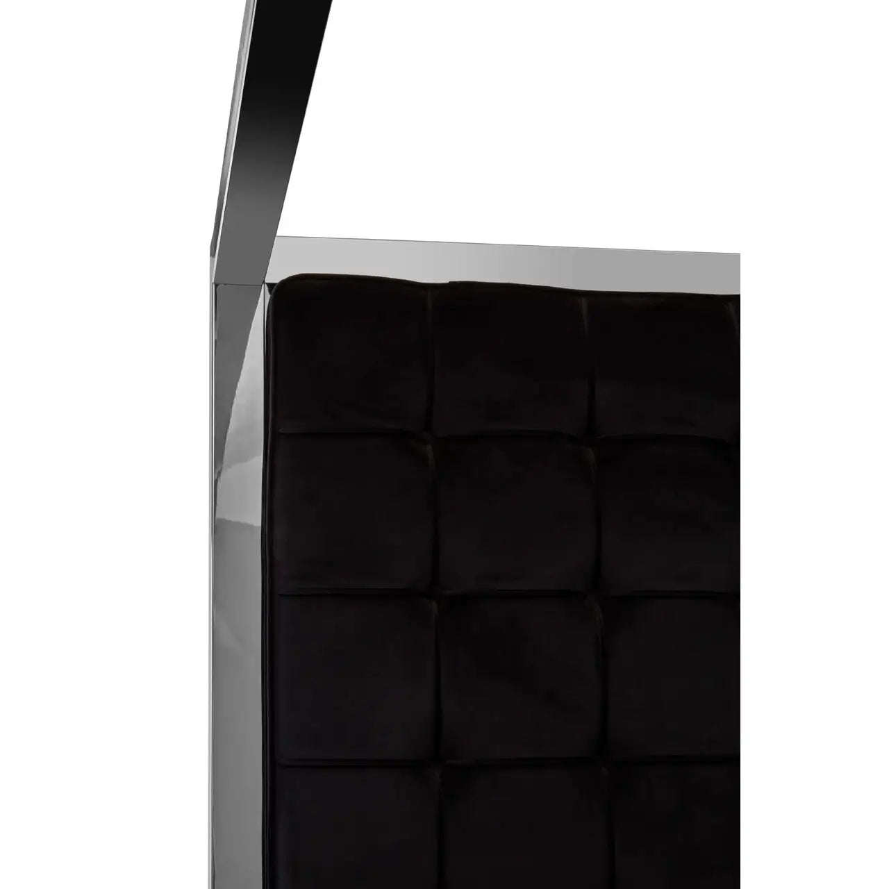 Piermount Black Velvet Bed