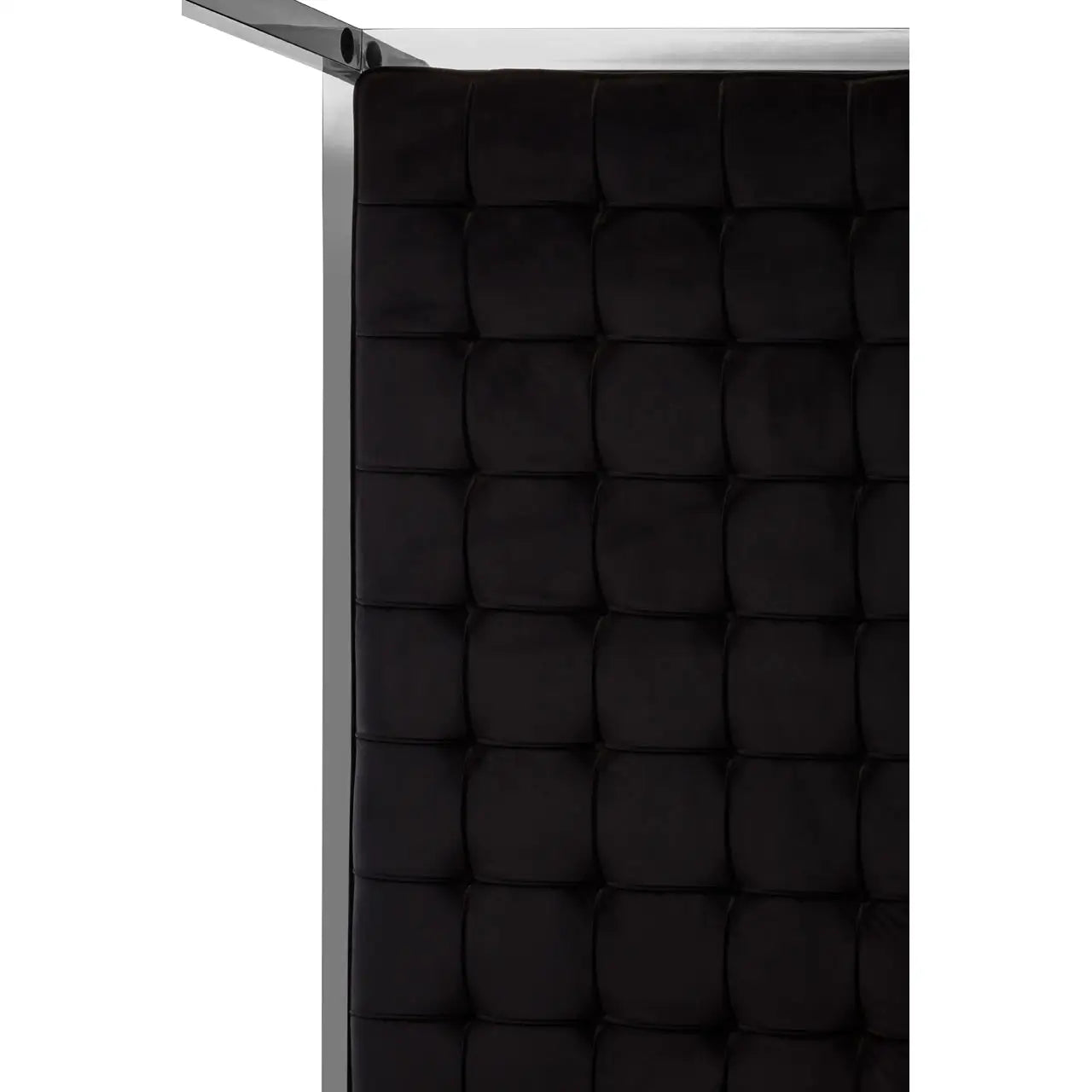 Piermount Black Velvet Bed