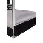 Piermount Black Velvet Bed