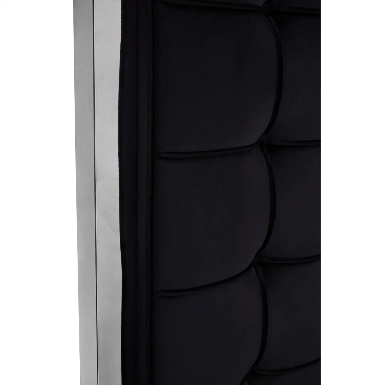 Piermount Black Velvet Bed