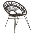 Manado Black Natural Rattan Chair