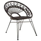 Manado Black Natural Rattan Chair