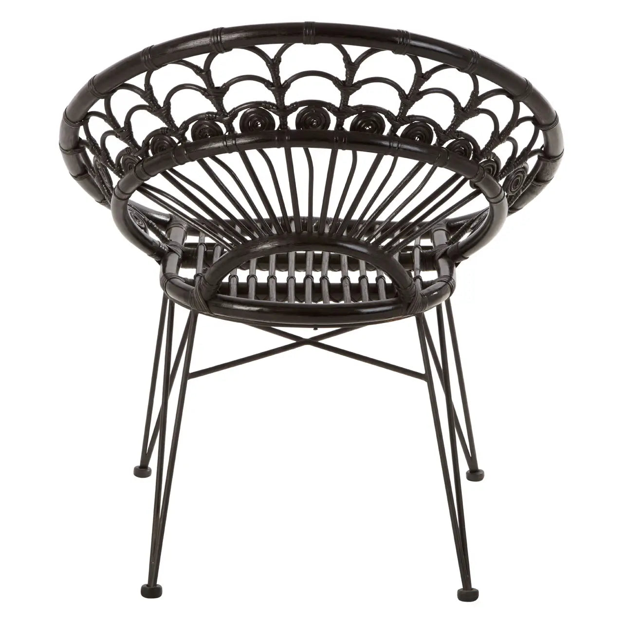 Manado Black Natural Rattan Chair