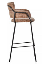 Tamzin Brown Faux Leather Bar Chair