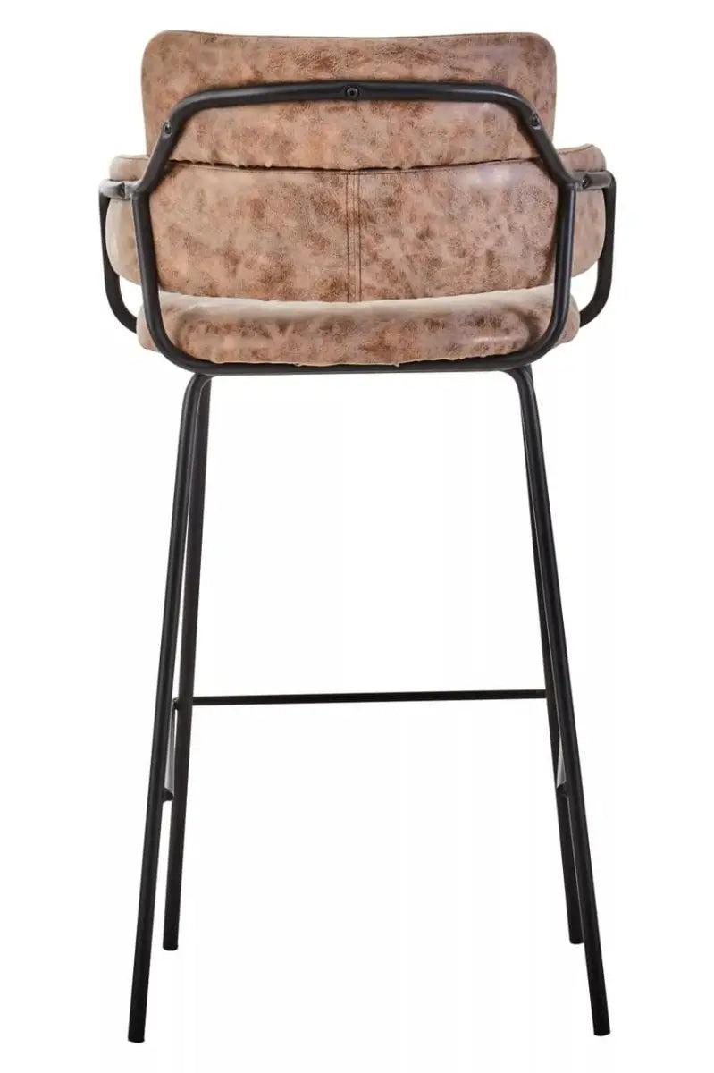 Tamzin Brown Faux Leather Bar Chair