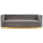 Opal 3 Seat Grey Sofa