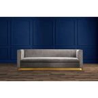 Opal 3 Seat Grey Sofa