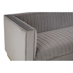 Opal 3 Seat Grey Sofa