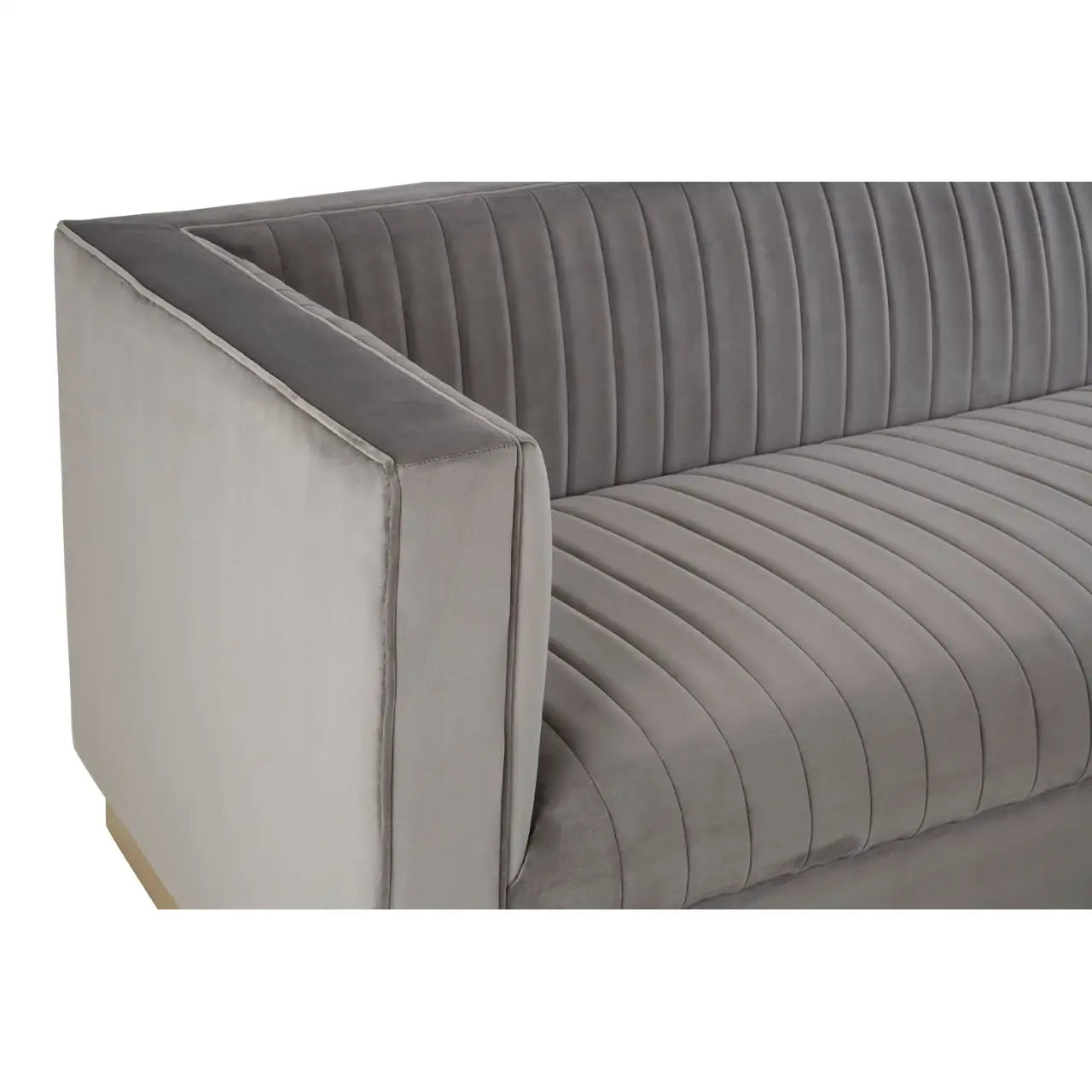 Opal 3 Seat Grey Sofa