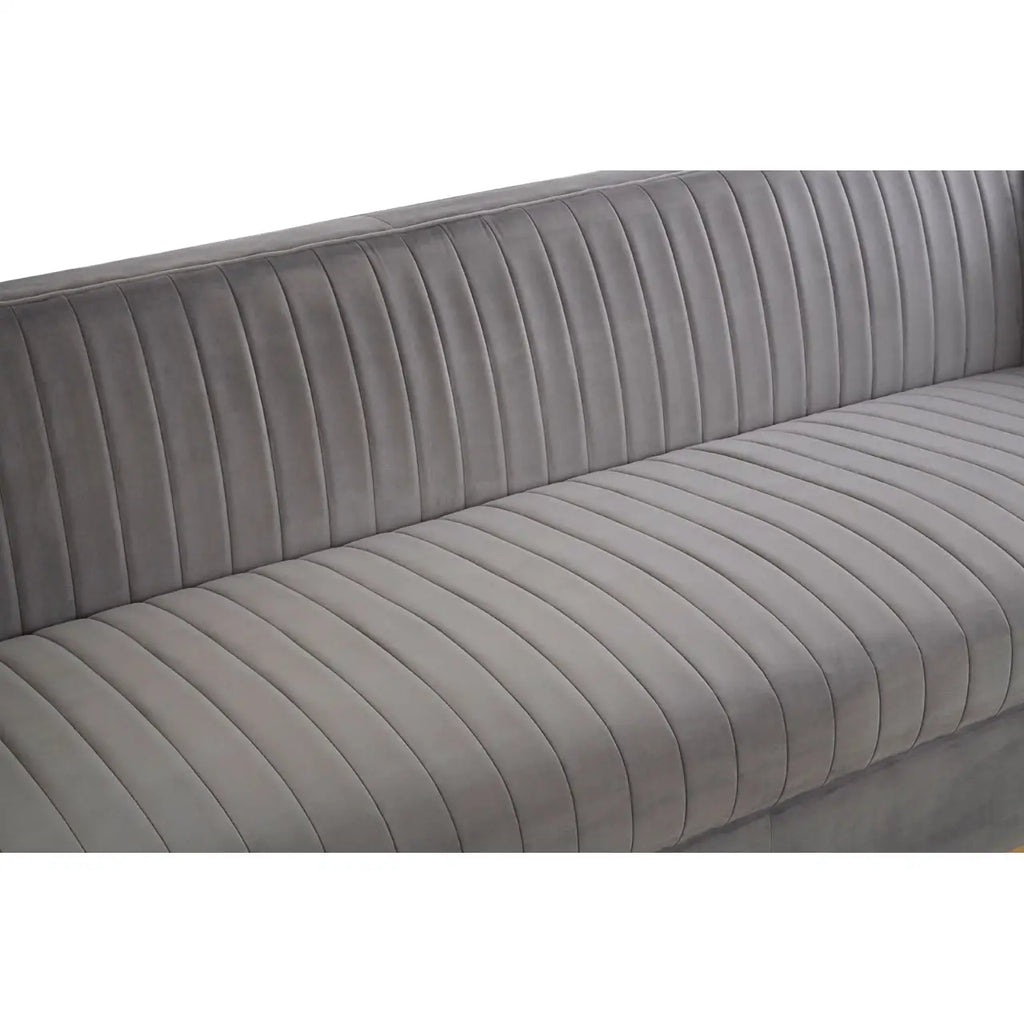 Opal 3 Seat Grey Sofa