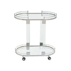 Oria Oval Mirrored Trolley