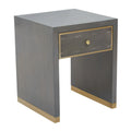 Deskey 1 Drawer Grey Side Table
