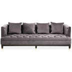 Sefira 3 Seat Viola Pirate Grey Fabric Sofa