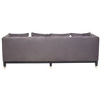 Sefira 3 Seat Viola Pirate Grey Fabric Sofa