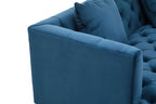 Sefira 2 Seat Navy Fabric Sofa