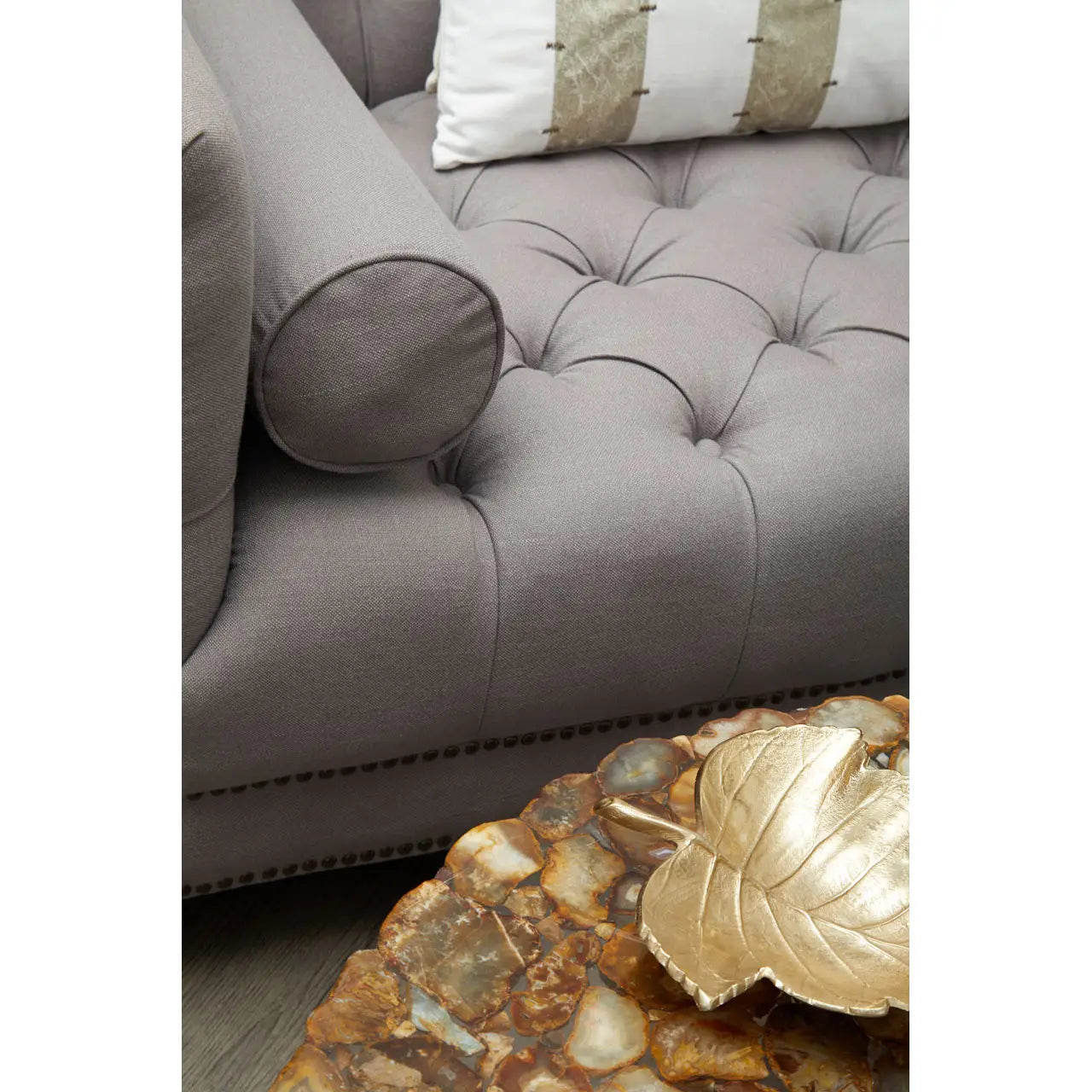 Surina 3 Seat Grey Fabric Sofa