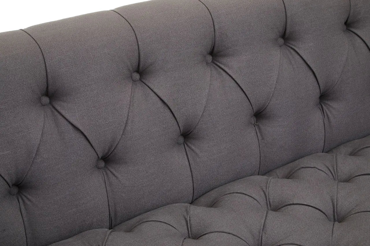 Surina 3 Seat Grey Fabric Sofa