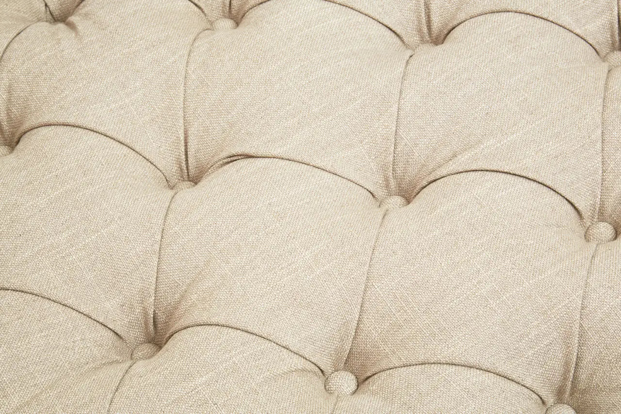 Surina 3 Seat Stone Fabric Sofa