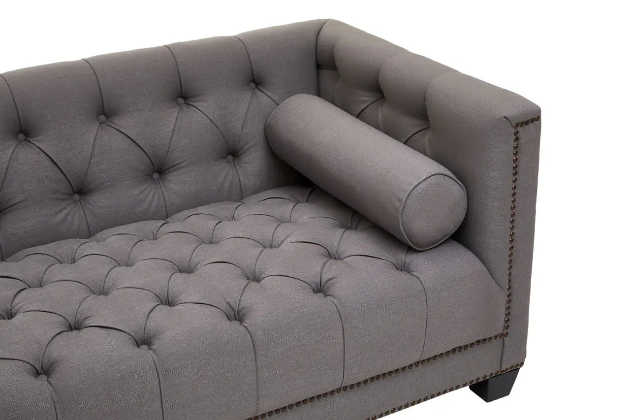 Surina 2 Seat Grey Fabric Sofa