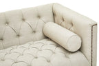 Surina 2 Seat Stone Fabric Sofa