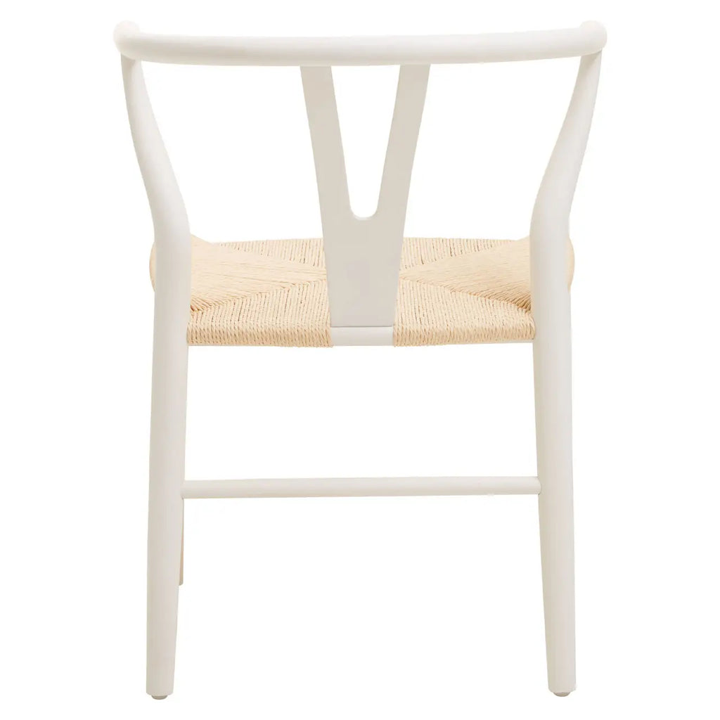 Lyon Wishbone Antique White Chair